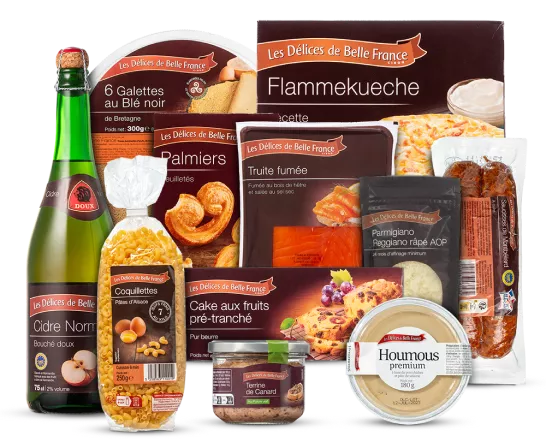 illustration des produits des délices de Belle France