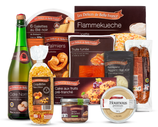 illustration des produits des délices de Belle France