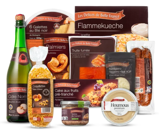 illustration des produits des délices de Belle France
